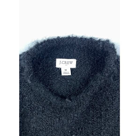 J. Crew Factory Black Boucle Mock Neck Sweater - Picture 5 of 5
